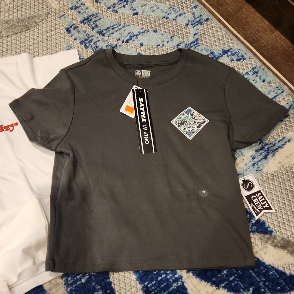 Stylish Kids Shirt Set - White, Gray, and Navy - Picture 4 of 10